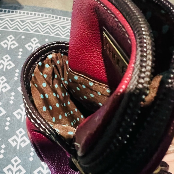 Chala Burgundy Crossbody with Paw Accent - Picture 5 of 9